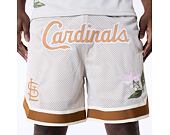 Kraťasy New Era - MLB Floral Mesh - St. Louis Cardinals - Off White