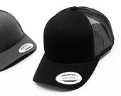Kšiltovka Yupoong 5-Panel Retro Trucker Cap Black