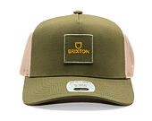 Kšiltovka Brixton - Alpha Block X C Mp Mesh Cap - Ivy Green/Sand