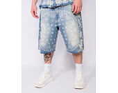 Džínové Kraťasy - Kani Paisley Jorts - Blue