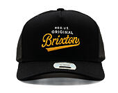 Kšiltovka Brixton - Postal C Netplus Mp Trucker Ha - Black/Black