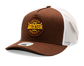 Kšiltovka Brixton - Gibson C Np Mp Trucker Hat - Brown/Off White
