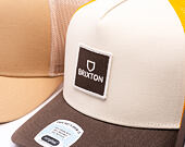 Kšiltovka Brixton - Alpha Block X C Mp Mesh Cap - Golden Glow/Off White/Deep Brown