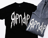 Mikina Rip N Dip - Insano Distressed Hoodie Charcoal Vintage Wash