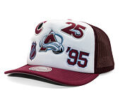 Kšiltovka Mitchell & Ness - Gridlock Trucker - Colorado Avalanche - White