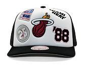 Kšiltovka Mitchell & Ness - Gridlock Trucker - Miami Heat - White