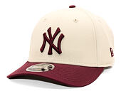 Kšiltovka New Era - MLB WS Patch Retro 9FORTY M-CROWN - NY Yankees - Cream / Burgundy