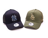 Kšiltovka New Era - MLB Outline 9FORTY Trucker - NY Yankees - Navy