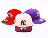 Kšiltovka New Era - MLB WS Patch Retro 9FORTY M-CROWN - NY Yankees - Cream / Burgundy