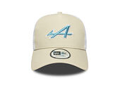 Kšiltovka New Era - F1 Seasonal POP 9FORTY Trucker - Alpine Racing - Stone