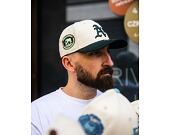 Kšiltovka New Era - MLB WS Patch Retro 9FORTY M-CROWN - Oakland Athletics - Cream / Dark Green