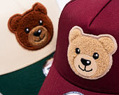 Dětská Kšiltovka New Era - Boucle Bear 9FORTY Trucker - Burgundy