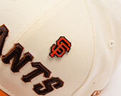 Kšiltovka New Era - MLB 1984 ASG Pin Pre-Curved 59FIFTY - SF Giants - Cream / Brown