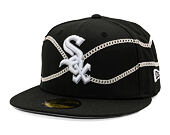 Kšiltovka New Era - MLB Chain Wrap 59FIFTY - Chicago White Sox - Black