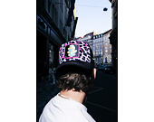 Kšiltovka Capslab - Smurfs Trucker - Leopard Icon - Black / Pink