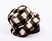 Klobouk Kangol - Faux Fur Bucket - Black Check