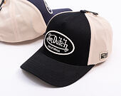 Kšiltovka Von Dutch - Trucker - Flag - Black/White