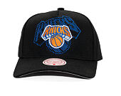 Kšiltovka Mitchell & Ness - NBA Tilted Pro Snapback - New York Knicks - Black