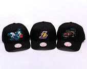 Kšiltovka Mitchell & Ness - NBA Tilted Pro Snapback - Los Angeles Lakers - Black