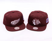 Kšiltovka Mitchell & Ness - NHL Fashion Basic Snapback - Detroit Red Wings - Dark Purple