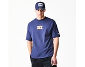Triko New Era - Branded Location Oversized Tee - Navy