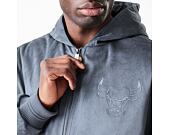 Bunda New Era - NBA Suede Hooded Jacket - Chicago Bulls - Grape