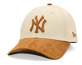 Dámská Kšiltovka New Era - MLB Faux Suede 9FORTY - NY Yankees - Cream / Camel