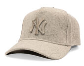 Kšiltovka New Era - MLB Melton Wool 9FORTY A-Frame - NY Yankees - Stone