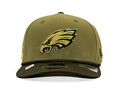 Kšiltovka New Era - NFL25 "Salute to Service" - 9SEVENTY Stretch-Snap - Philadelphia Eagles