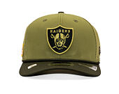 Kšiltovka New Era - NFL25 "Salute to Service" - 9SEVENTY Stretch-Snap - Las Vegas Raiders