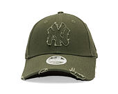 Dámská Kšiltovka New Era - MLB Womens Distressed 9FORTY - NY Yankees - Rifle Green