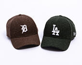 Kšiltovka New Era - MLB Melton Wool 9FORTY - LA Dodgers - Dark Green / White