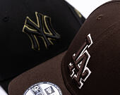 Kšiltovka New Era - MLB Team Outline 9FORTY - LA Dodgers - Brown / Stone
