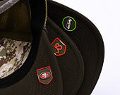 Kšiltovka New Era - NFL25 "Salute to Service" - 9SEVENTY Stretch-Snap - San Francisco 49ers