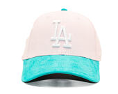 Dětská Kšiltovka New Era - MLB Kids Cord 9FORTY - LA Dodgers - Light Pink / Mint