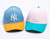 Dětská Kšiltovka New Era - MLB Kids Cord 9FORTY - LA Dodgers - Light Pink / Mint