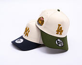 Kšiltovka New Era - MLB WS Patch 9FORTY A-Frame - LA Dodgers - Cream / Rifle Green