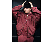 Mikina New Era - Branded Washed Full-Zip Hoody - Burgundy