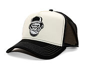 Kšiltovka Stetson - Trucker Cap Ape by FWS - Black/White