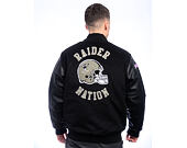 Bunda Mitchell & Ness - NFL Blackout Collection Varsity Jacket Oakland Raiders - Black