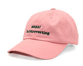 Kšiltovka 8by8 - Dadcap - "shhh! I'm introverting" - Baby Pink/Green
