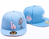 Kšiltovka New Era - MLB Palm & Taco 59FIFTY - LA Dodgers - Sky Blue / Pink UV