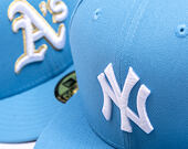 Kšiltovka New Era - MLB Seasonal 59FIFTY - NY Yankees - Sky Blue / Pink UV