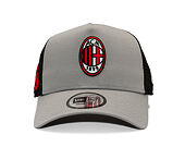 Kšiltovka New Era -  Patch 9FORTY Trucker - Ac Milan - Grey