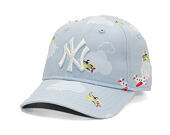 Dětská Kšiltovka New Era - MLB Plane All Over 9FORTY - NY Yankees - Sky Blue