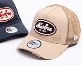 Kšiltovka New Era - Branded Oval Canvas Distress 9FORTY Trucker - Camel