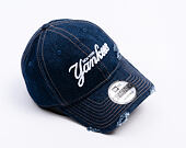 Kšiltovka New Era - MLB Denim Distress 9TWENTY - NY Yankees - Navy