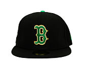 Kšiltovka New Era - MLB 2026 St. Patrick Day 59FIFTY - Boston Red Sox - Black