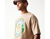 Triko New Era - Fruit Graphic Oversized Tee - Camel