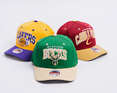 Kšiltovka Mitchell & Ness - NBA Team Arch Snapback - Milwaukee Bucks - Green / Beige